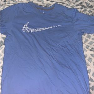 Baby blue Nike shirt